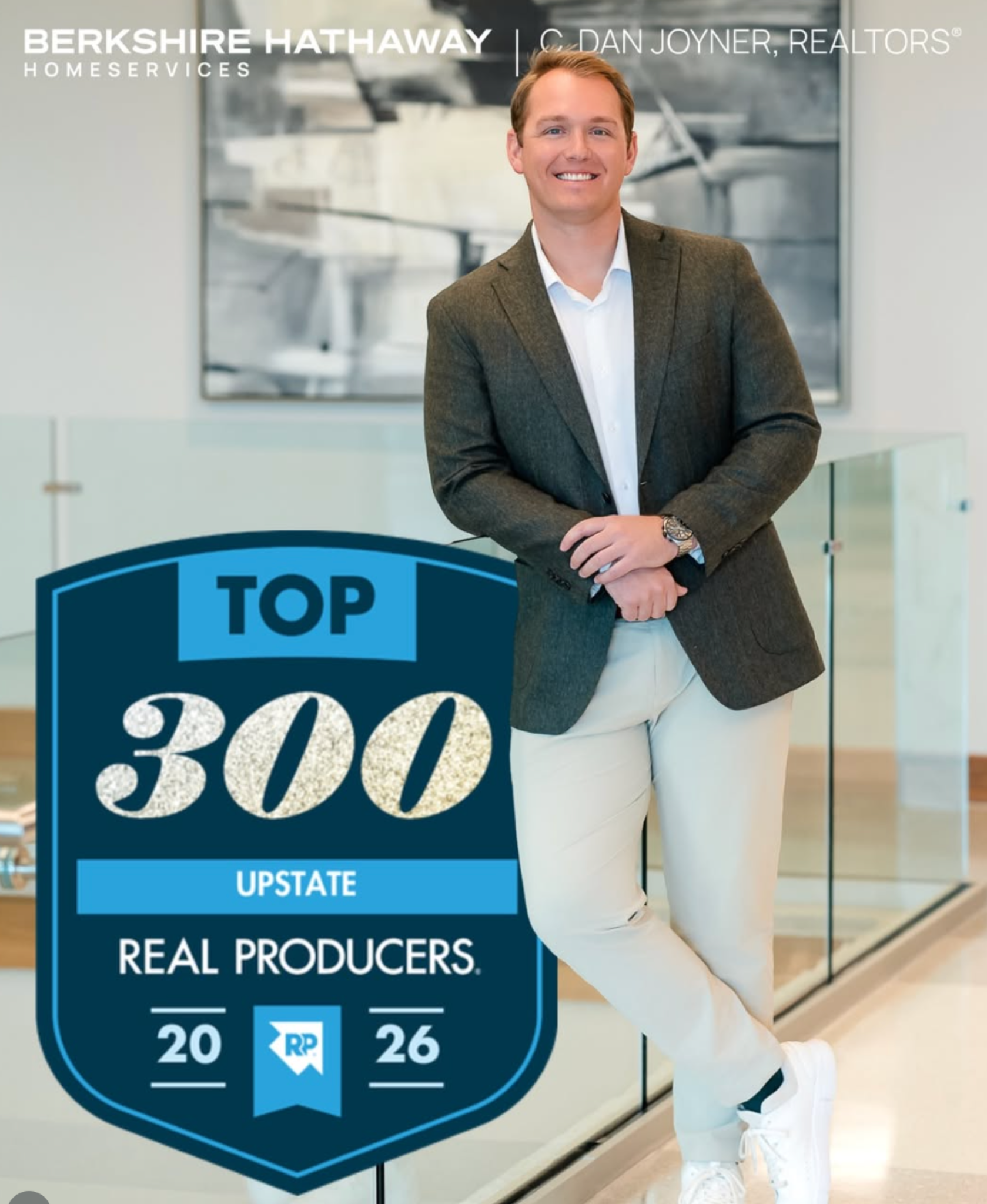 Top 300 Upstate Real Producers award badge